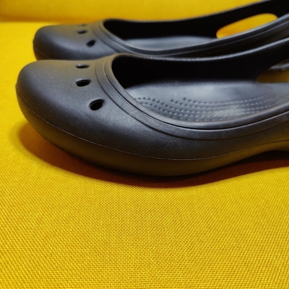 Crocs Kadee Slingback Comfort Black Casual Flats Slip On Women's Size 10 - Picture 7 of 9